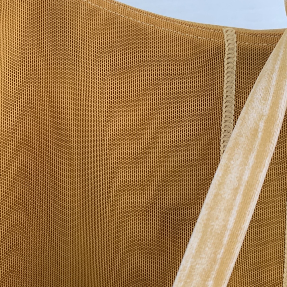 JoyLab Yellow Ruffle Crop Top Medium - Picture 6 of 7